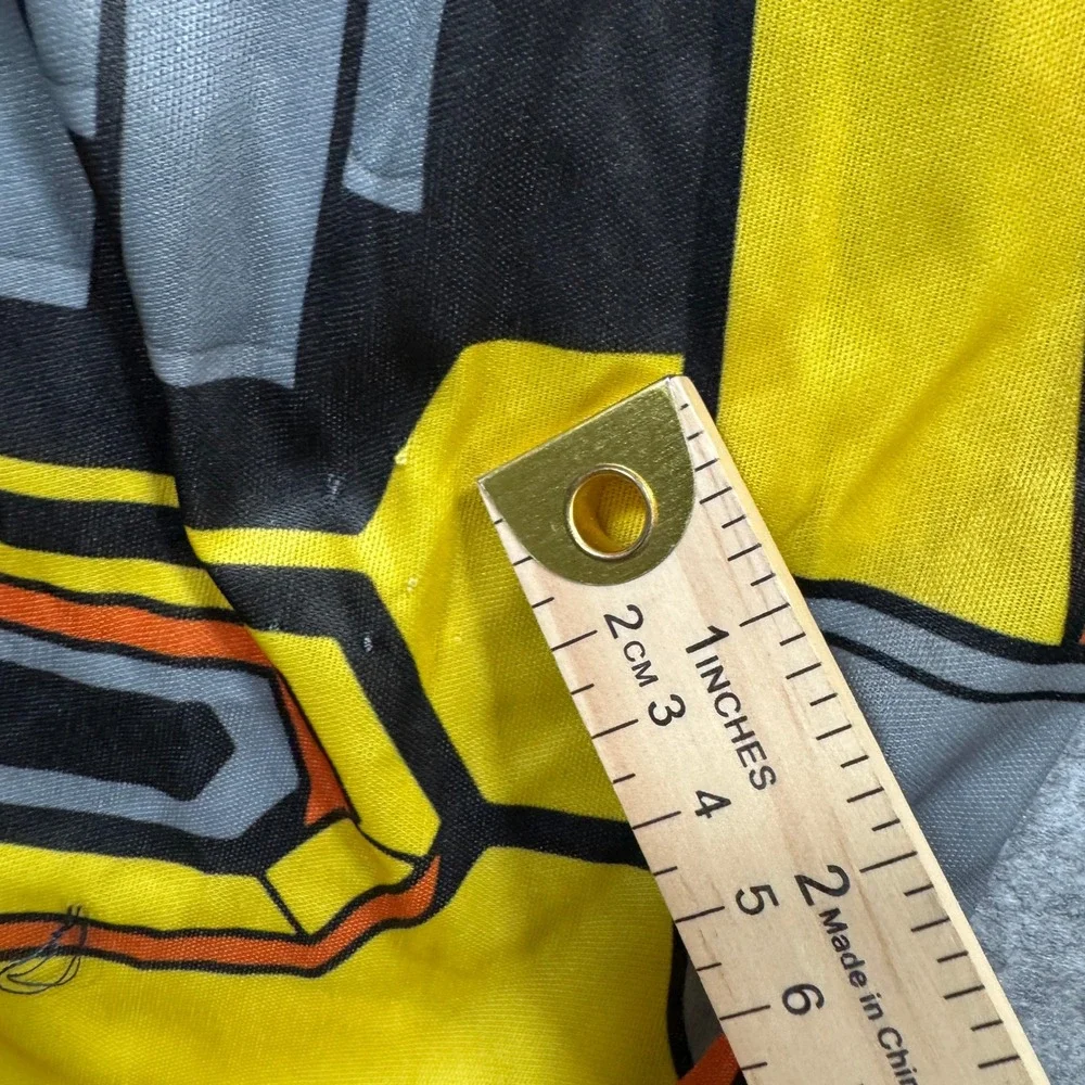 Transformers Boys Bumblebee Costume Small 4-6 Yellow Padded Muscle Jumpsuit Mask